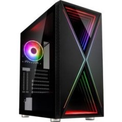 Kolink Void X Trn Extended ATX Case - No Power Supply, Sleek Black Design, Ultimate Cooling & Style!